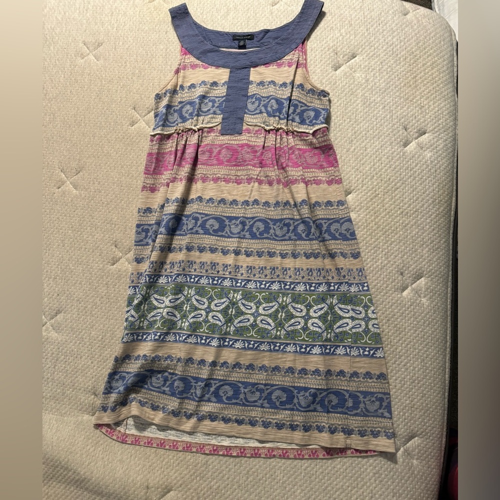 Colorful Sleeveless Patterned Dress
